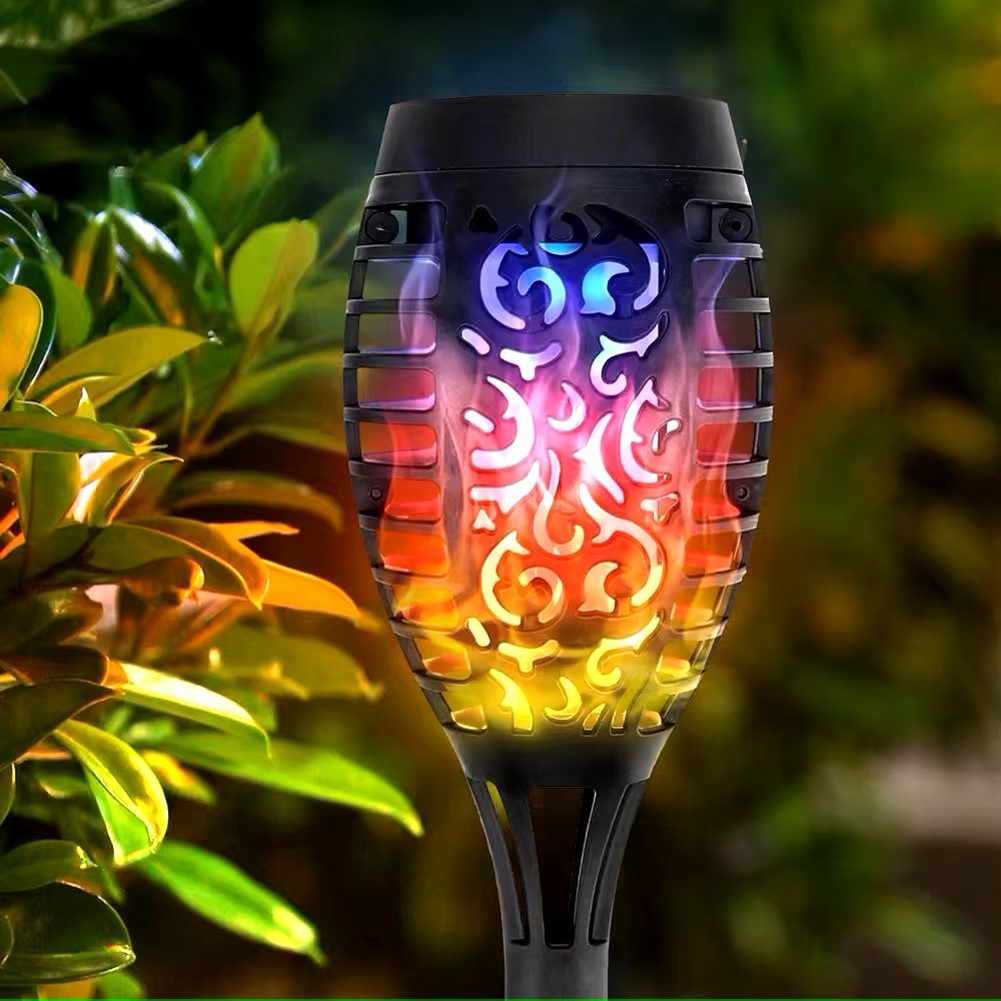 Lampe Solaire Montgolfière Globo - Feu Coloré, LED, Jardin, Extérieur, IP44