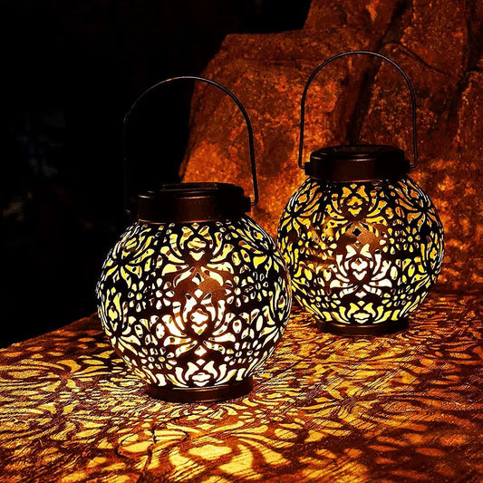 Lanterne solaire Art fleuri