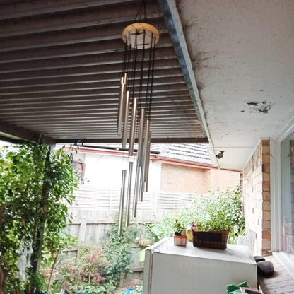 Carillon-a-vent-melodieux-artisanal-zen-bois-naturel-argente
