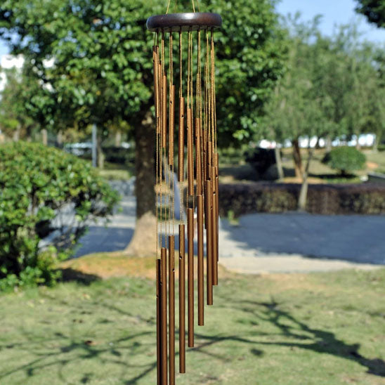 Carillon-a-vent-melodieux-artisanal-zen-bois-rouge-dore