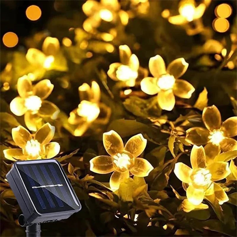 Guirlande lumineuse solaire - Fleurs - Jardinerie Plaisir