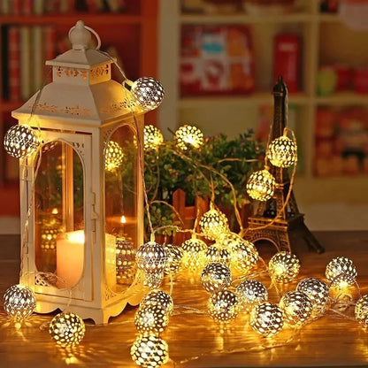 GUIRLANDE BOULE LUMINEUSE | À piles | Maroc™