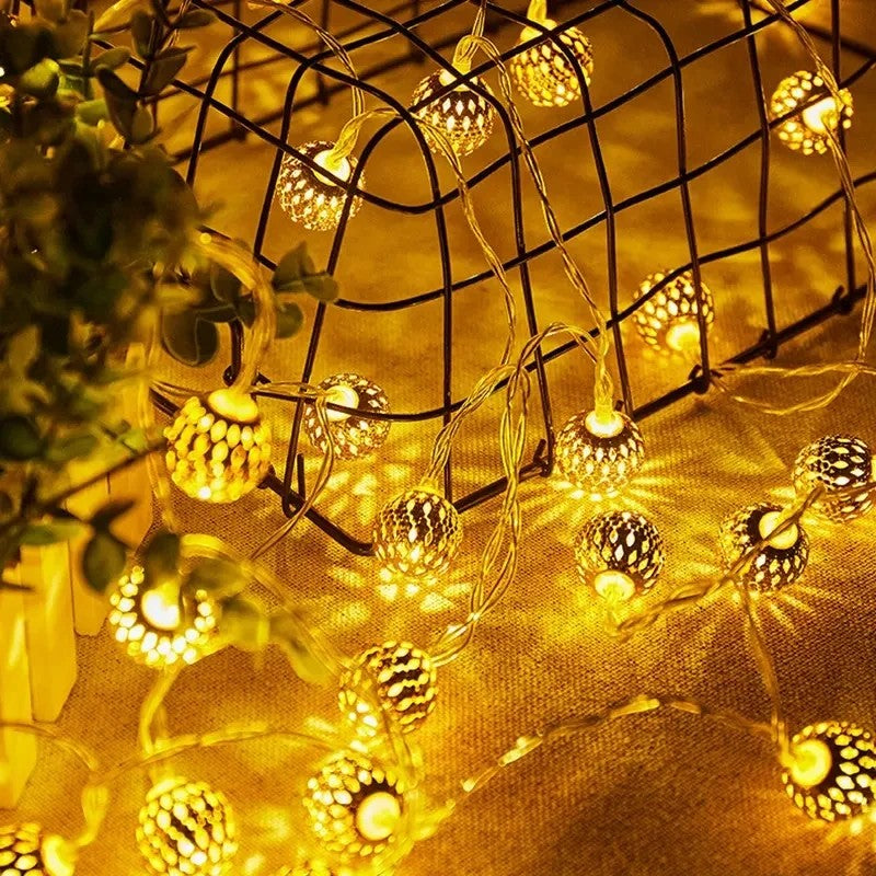 GUIRLANDE BOULE LUMINEUSE | À piles | Maroc™