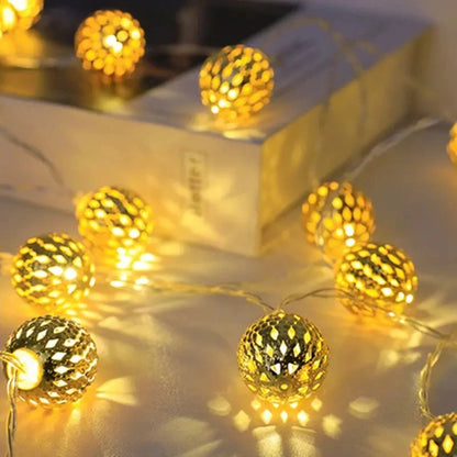GUIRLANDE BOULE LUMINEUSE | À piles | Maroc™