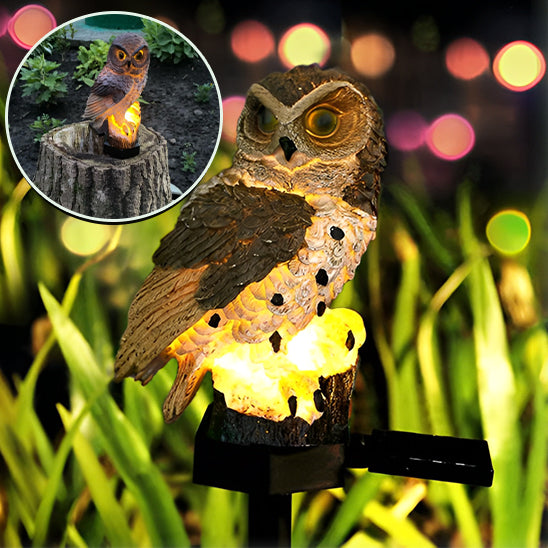 lampes-jardins-solaires-hibou-brillant