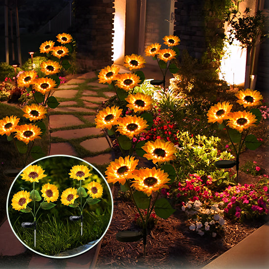 lampes-jardins-solaires-tournesol-brillant